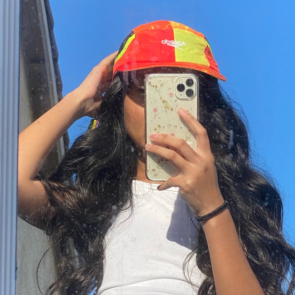 speedo X forever 21 hat orange multicolor